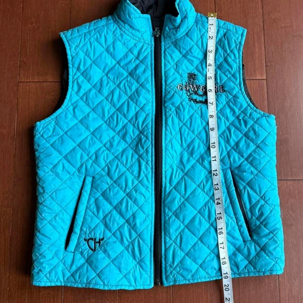 Blue‎ Quilted Cowgirl Vest